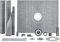 VEVOR Duschkanten-Set,1524 x 1219 x 28 mm Duschwannen-Set mit 2 Zoll ABS-Mittelflansch, wasserdichter Membran, Edelstahlrost und Fugenversiegelung, Duschwannen-Gefällestäbe passend für Badezimmer