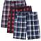 AjezMax Bas de Pyjama Homme Short en 100% coton avec poches Vêtements de nuit Short à carreaux pour la maison loisirs