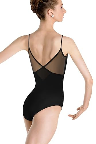 DANSHOW Damen Ballett Trikot mit Leibchen Tanztrikot für Damen Gymnastik Outfits Cami Trikot zum Tanzen(23936-06-L)
