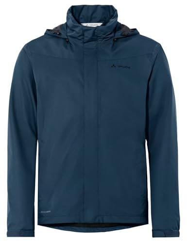 VAUDE Men's Escape Bike Light Jacket |Wasserdichte 2-Lagen Regenjacke - Winddicht, Atmungsaktiv & Leicht | Netzfutter | Kapuze im Kragen | Reflektierende Elemente | Eco Finish