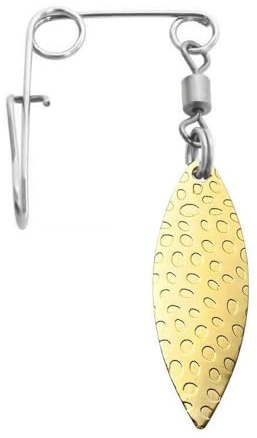 Angel Spinnerblätter, 50 Stück Angel Spinnerbait, 360 ° Drehbar, Reflektierende Angel Jig Spinner für Fisch- und Barschköder Zubehör