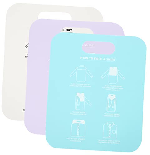 OKUMEYR 3stücke Kleiderfaltbrett Für Hemden T-shirts Kleidung Falten Werkzeug Faltbrett Kleidungsaufbewahrung Faltenhilfe Faltbrett Für T-shirts Hemdenfaltenhilfe