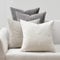 Topfinel Kissenbezug 40x40 Grau 4er Set Cord körnig Farbverlauf Kissenbezüge Kissenhülle Dekokissenbezug Sofakissen Couchkissen für Sofa Schlafzimmer Wohnzimmer Balkon Kinder flauschig
