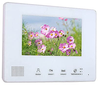 5sssallefaa Système d'interphone vidéo de 7 pouces Bus à 2 fils pour maison avec vision nocturne