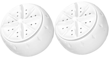 HAPINARY 2 Pezzi Lavatrice Lavatrice Lavamani Per Bucato Lavastoviglie Ad Mini Usb Piccola Lavastoviglie Lavamani a Induzione Elettrica Rondella Turbina Plastica Bianca