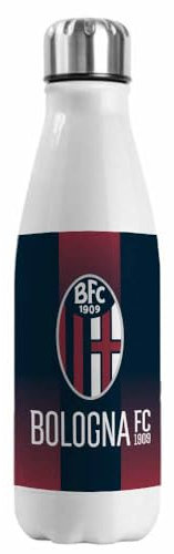 Bologna FC Borraccia Termica, 750ml, Doppia Parete in Alluminio, Design BFC 1909, Bianco (ISTITUZIONALE)
