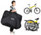 UBORSE Transporttasche für Klappfahrrad 26'' Transport Klapprad Tasche Tragetasche Wasserdicht 600D Aufbewahrungstasche für 26-29 Zoll BikeTasche für Klappfahrrad Outdoor-Fahrradzubehör(Schwarz)