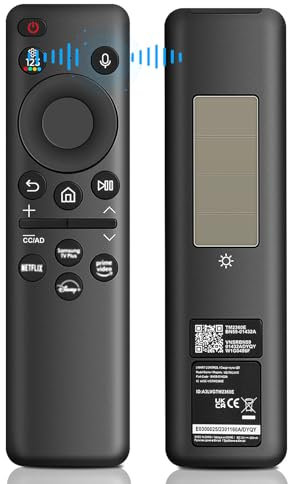 BN59-01432A - Mando a distancia para televisor Samsung TV Solar con USB-C, 4 teclas de acceso directo, repuesto para Samsung Smart TV 2021-2023 Neo QLED/LED 4K UHD - Negro