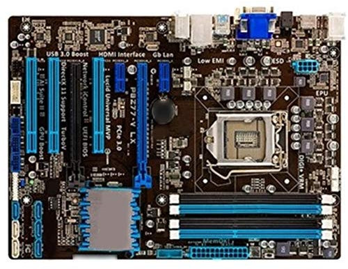 XYYZXKL Placas Base de Ordenador Fit For la Placa Base ASUS P8Z77-V LX LGA 1155 DDR3 I3 I5 I5 22 / 32NM CPU USB3.0 32GB SATA3 VGA HDMI Z77 Placa Principal PC