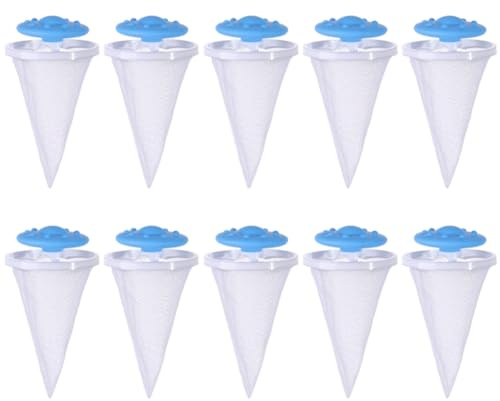 Fegtrtyoa Washing Machine Filter Floating Filter Depiler Cleaning and Stain Removal Laundry Ball Clothing Net Bag Blue