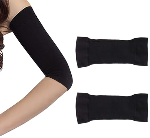 ZOWEXIQ 1 Pares Protector PICC Brazo en Microfibra, Cubre PICC Line Transpirable y Cómodo, Manga de Trabajo Protector de Brazo Manga Resistente (Negro)