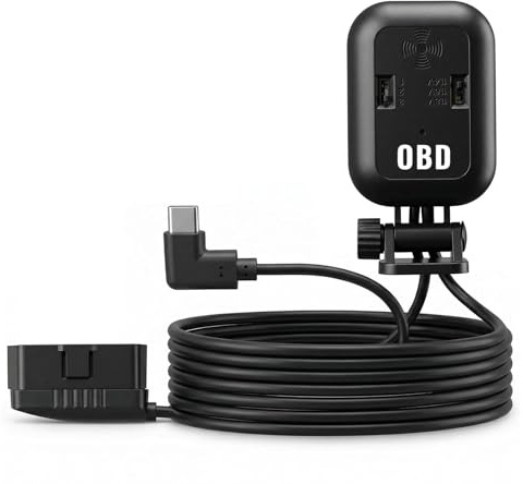 Realdio Dashcam-Zubehör USB-C | OBD2 USB-C Anschluss stabile Stromversorgung Radar Parküberwachung einfache Installation zuverlässig
