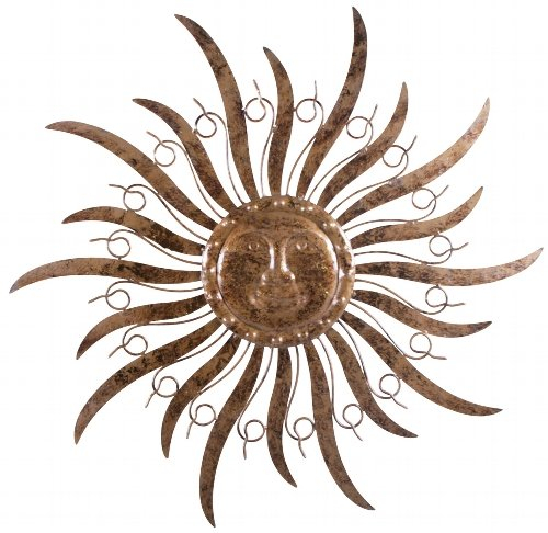 PDS Wandbild Sonne Wanddeko Wandtatoo Metall für Hauswand 210760