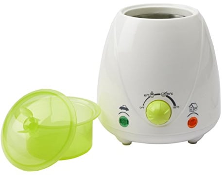 Olympia 40031 BS 22 Chauffe Bibéron pour La Maison et La Voiture - Petits Pôts et Bibérons Blanc, Vert