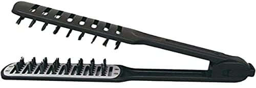 Eurostil Negro Doble Jabali Cepillo Alisado-Secador 1 un. Unisex Adulto, Único (8423029021542)