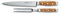 Felix SOLINGEN 830002 First Class Wood Tranchier-Besteck – Bratengabel Tranchiermesser Klingen-Stahl - Made in Germany