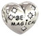 Sei Magical Disney Herz Solide Armband Charme Sterling Silber S925