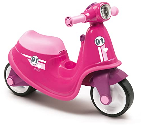 Smoby 721002 Roller-Träger, für Kinder ab 18 Monaten – leise Räder – Spielzeugkiste, Rosa, One size