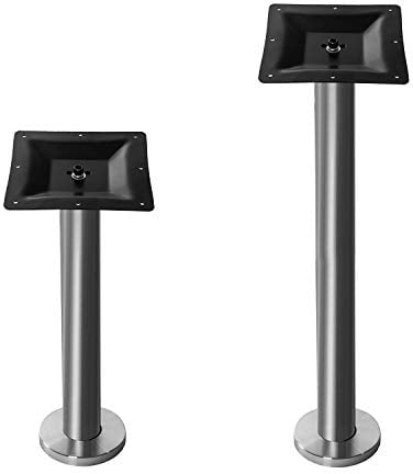 Edelstahl Tischgestell für Bodenmontage in 2 Höhen 72 & 110 cm (110cm)