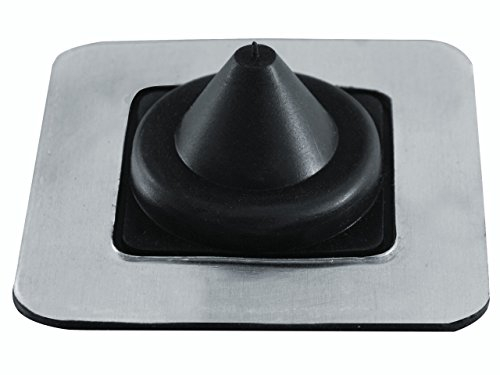 FOLNET Rohrmanschette Dachdurchführung Kabel- Rohrdurchführung Dichtungsflansch für Blechdachdeckungen EPDM 3 bis 724 mm Blechpfannen Trapezblech Doppelstehfalz (EPDM quadratisch, 3 mm - 19 mm)