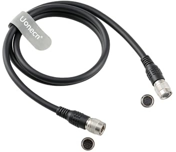 Uonecn Hirose 12 Pin Kamera Kabel Stecker auf Buchse, Hochflexibles Geschirmtes Kabel für Sony CCD & Hitachi Industrie-Kameras, 1m