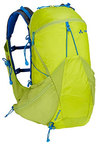 VAUDE Trail Spacer 18, Innovativer Rucksack für Speed Hiking und Biking Sporttasche, 48 cm, 18 Liter, Bright Green