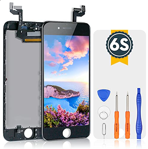 bokman Screen Replacement for 6s Black Parts Display Assembly Front Panel
