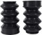 Keenso Gummi Gabel Cover Gamaschen 39mm Motorrad Gummi Gabel Stiefel Schwarz Gators Stiefel Gamaschen Abdeckungen