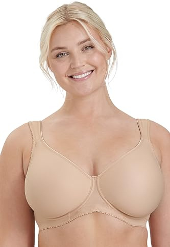 MISS MARY OF SWEDEN Reggiseno t-Shirt Senza Imbottitura con Ferretto in Materiale Stay Fresh con Ampia Parte Posteriore 5E Beige