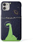 Tirita Personalised Initials Custom Hard Phone Case Compatible with iPhone 11 Pro Max Chubby Dinosaur Bubble Space Dino