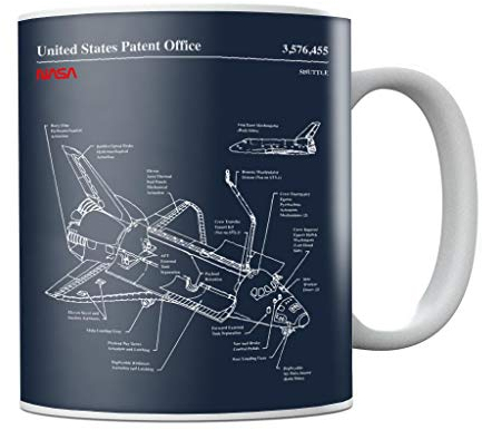 Nasa Space Shuttle Blueprint Mug