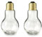 Salière et poivrière en forme d'ampoules sel et poivre