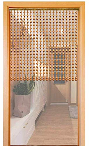 Sywlwxkq 31 brins Rideaux de Porte perlés pour Portes Rideau de Perles en Bois pour séparateurs de pièce Ornement Suspendu à la Maison de Style Chinois, 3 Couleurs (Couleur: B, Taille: 1.0X