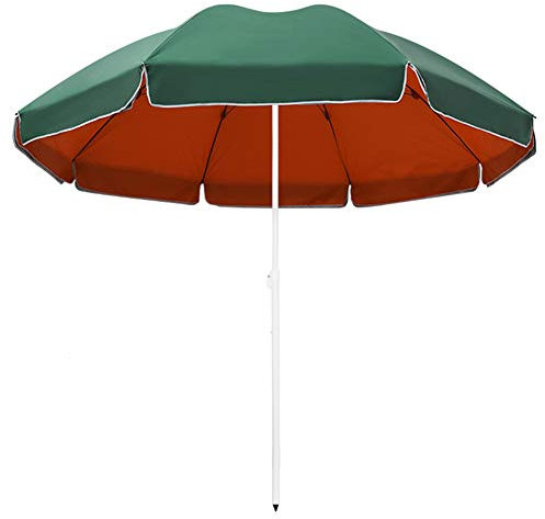 ACXZ Ombrellone da Giardino 2,2 m Piccolo con manovella, ombrellone da Tavolo per Esterni per Portico, Prato, Balcone, Bordo Piscina, Senza Base, Verde/Blu