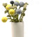 Gry & SIF künstlicher Blumenstrauß aus Filz, dekorative Blumen-Arrangements, Wohnzimmer-Deko, Scandi-Stil, Handmade, Fairtrade | 1x Filz-Blumenstrauß Ilva, 13-teilig