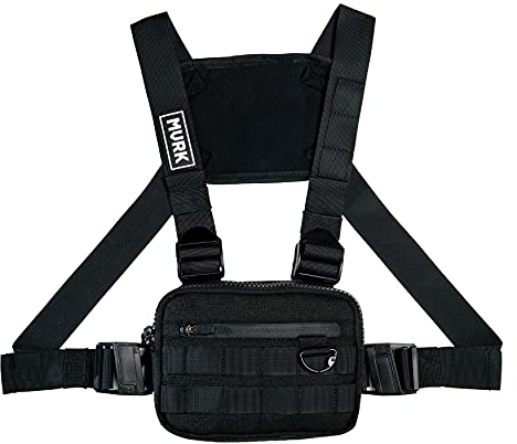 MVRK Unisex Brusttasche, schwarz