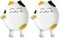 Lurrose 1 lot de 2 repose-cuillère en céramique blanc en forme de chat pour dessus de cuisinière, repose-cuillère à café, louche, repose-ustensile de cuisine en porcelaine