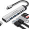 YOCOWOCO USB C Hub, 6 in 1 USB C Multiport Adapter with 4K HDMI, 3 USB 3.0 Ports, SD/Micro SD Card Reader, USB Splitter with 5Gbps Transfer for MacBook Air, iPhone 15 Pro/Pro Max, Galaxy, XPS, iPad