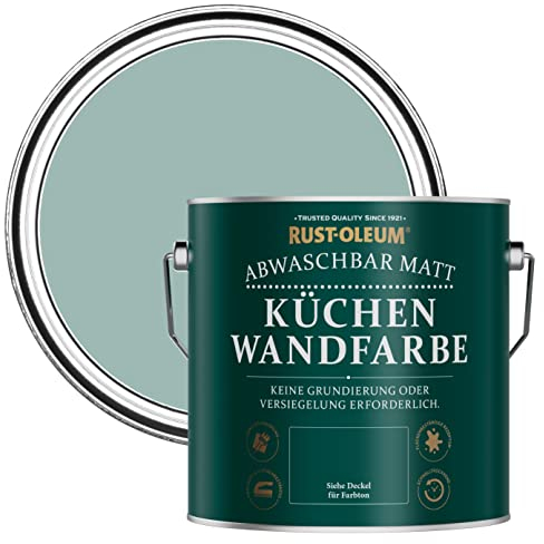 Rust-Oleum Abwaschbare Küchenwandfarbe in mattem Finish -Marineblau 2.5L