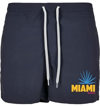 Mister Tee Herren Badehose Miami Beach Swimshorts Navy XL