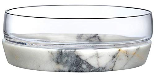 Yalych Plato de Cristal Transparente Plato de Ensalada Plato de Postre Plato de Aperitivos Plato de Cristal Plato de Frutas
