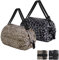 QZDAFFIC 2 Stück Einkaufstasche Faltbar Tote Bag Big Bag mit Reißverschluss, Shopper Tasche Damen Groß Wiederverwendbare Jutebeutel für Reisen Camping