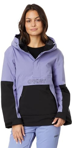 Oakley Giacca a vento termica Throwback Thursday da donna, Blackout/Nuovo Lilla, Small