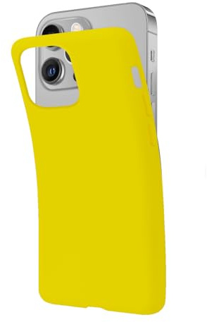 SBS Schutzhülle für iPhone 13 Pro Gelb Pantone 395C Hülle Weich Flexibel Kratzfest Dünn Bequem in der Tasche Hülle Kompatibel mit Wireless Charging