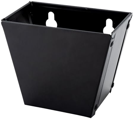 HOME MASTER HARDWARE Black Beer Bottle Cap Catcher,Wall Mounted Beer Soda Bottle Collector Stainless Steel with Drain Openings Outdoor