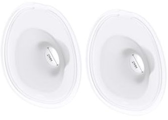eufy Original 27 mm Flansch (2er-Pack), Ersatzzubehör für tragbare Milchpumpe E10, lebensmittelechtes weiches Silikon, langlebig, bequem, ergonomische Passform