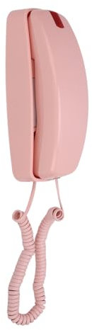 Festnetztelefon für Zuhause, Retro-Wandtelefone für Festnetz, Schnurgebundenes Telefon, an der Wand Montierbar, Große Tasten, Lautstärkeregler, Festnetz Im Alten Stil für (PIN)