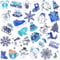 SANNIX 60 Stück Brosche Set, Emaille Pins für Kleidung, Hüte, Accessoires, Geschenke (Winter)