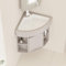 Lavandino da Bagno Ad Angolo, Mobili Bagno Sospeso Ad Angolo, Lavabo Combinato for Bagno con Rubinetto E Scarico, Lavabo in Ceramica, per Ristorante, Bar, Caffetteria(48cm/18.9in)