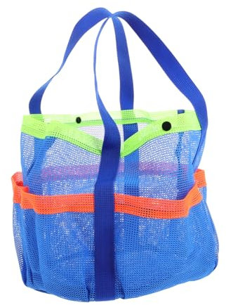 KITANDOVE Bolsa De Playa De Malla para Guardar Juguetes para Playa Piscina Arena Ducha Uso Multiuso